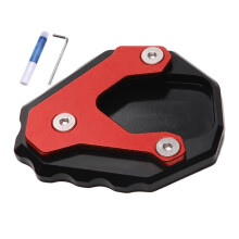 Aluminum Alloy Motorcycle Kickstand Pad – Non-Slip, Enlarged Side Stand Plate Extension, Compatible with All Bikes