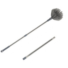 Microfiber Duster with 90" Stainless Steel Extension Pole, Washable & Telescopic, Compatible with High Ceilings & Ceiling Fans
