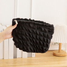 Pochette à maquillage WZXPWT, trousse cosmétique portable aux motifs raffinés, étui à crayons compact pour les voyages, sac de rangement