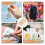 Summer Beach Clutch Purse Straw Beige 1Set 7
