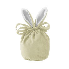 Sacchetto con coulisse a forma di coniglietto, sacchetto di velluto per caramelle con orecchie carine, sacchetto regalo di Pasqua per bomboniere e