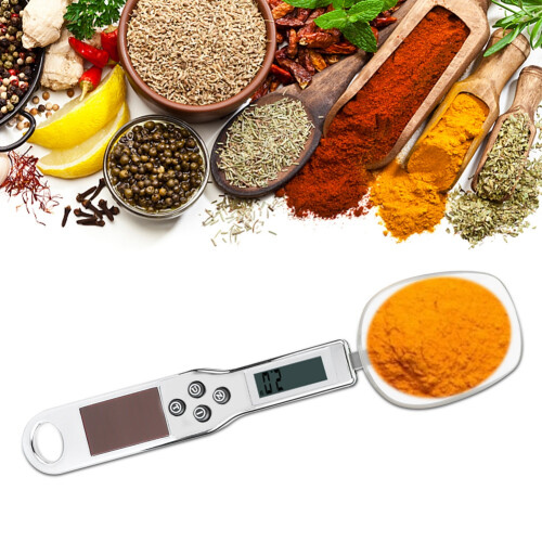 Digital Spoon Scale, 500G High-Precision Scale With Multipurpose Measuring Capabilities, Lcd Display Kitchen Scale For Accurate Weighing, Easy To Use 1