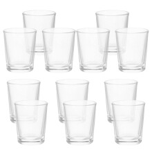 Lot de 12 coupes de communion en verre, petits calices en verre à base épaisse, mini-verres à expresso pour dégustations de whisky et fêtes à