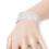 Βραχιόλι με κρυστάλλινη χειροπέδα Stretchy8Row Diamante Crystal Cuff Wristband Γάμος Δώρο για χορό 8