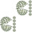 12Pièces Cadre Vert Support Boule Décoratif Solide 2