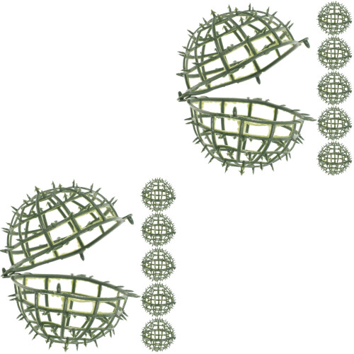 12Pièces Cadre Vert Support Boule Décoratif Solide 1