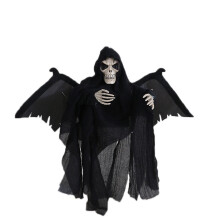 Décorations d'Halloween animées : sorcière, fantôme volant lumineux électrique avec contrôle sonore.