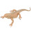 Bearded Dragon Puppet Educational Toy Khaki Plastic 1 Piece 1