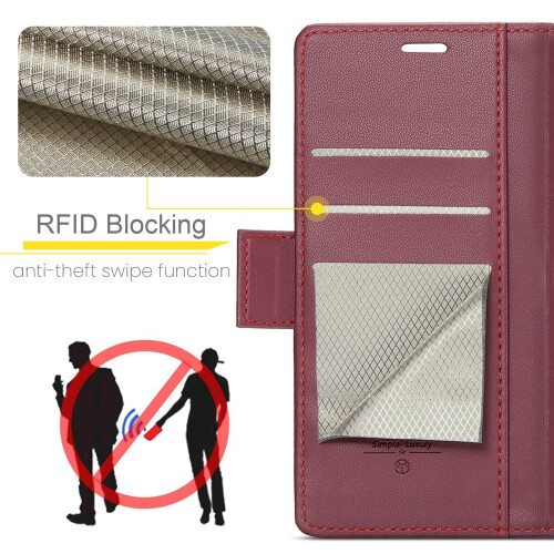 Θήκη πορτοφολιού με προστασία RFID για iPhone13 – Δερμάτινη θήκη PU με μαγνητικό 2