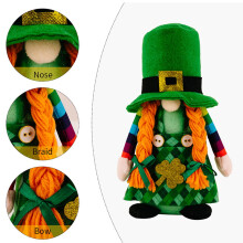 St. Patrick's Day gnome doll home decoration 8.65x2.75 inch