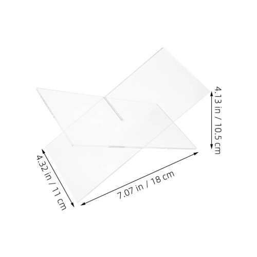 X-Förmiger Transparenter Acryl Leseständer Für Buch Und Dokument 1