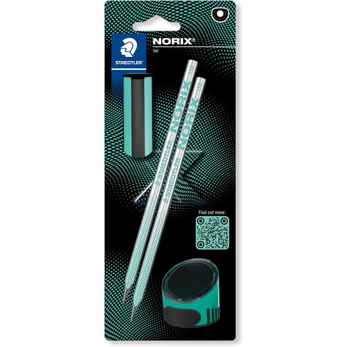 Staedtler Staedtler NORIX HB Pencils, Eraser, Sharpener Green
