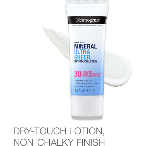 Neutrogena Neutrogena Mineral Ultra Sheer Dry-Touch SPF 30 Sunscreen, 88 ml 1