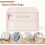 Compression Storage Bag for Comforters, Blankets, Pillows & Bedding – Beige, L (21.3x16.5x11.8in), 2 Pack 4