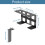 Under Desk Mount Bracket for Mini Computer and 5