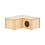 Wooden Hamster Hideout for Small Animals Three-Room 3