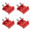 4Pièces Bride Dovetail Aluminium Rouge Compatible Divers Télescopes 5