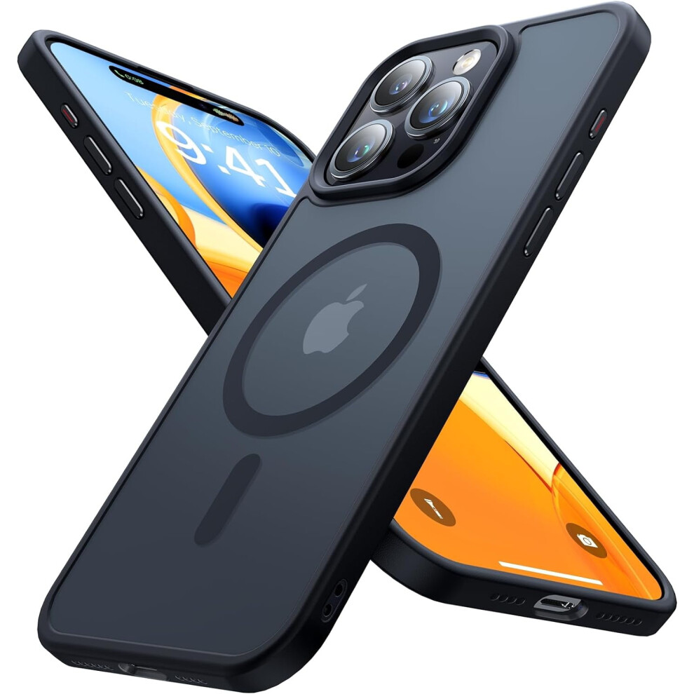 Strong Magnetic Iphone 15 Pro Max Case Â Magsafe Compatible, Military-Grade Drop Tested, Shockproof Slim Matte Cover 9405492384613