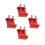4Pièces Bride Dovetail Aluminium Rouge Compatible Divers Télescopes 9