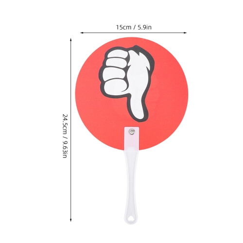 40Pcs Reusable Plastic Voting Paddles Thumbs Up Down Yes No Classroom 2