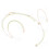 Double Earhook Headset Mic Headworn Microphone for compatible with Sennheiser Wireless Beige 2