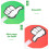 40Pcs Reusable Plastic Voting Paddles Thumbs Up Down Yes No Classroom 8