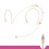 Double Earhook Headset Mic Headworn Microphone for compatible with Sennheiser Wireless Beige 6