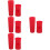 4Ensembles Coques Micro Rouges, Manchettes Souples Pour Micro Sans Fil 7