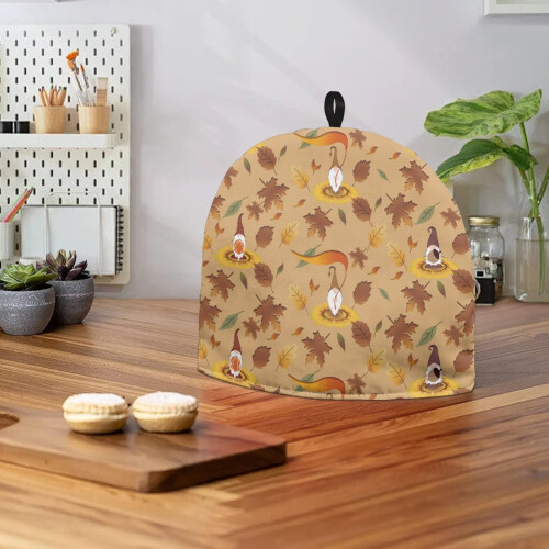 Τσάι Maple Leaf Cozy για τσαγιέρα – Προστατευτικό κάλυμμα με θηλιά κρέμασης, καμβάς 2