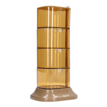 4-Layer Plastic Spice Box Rotate 180 for Kitchen, 362g