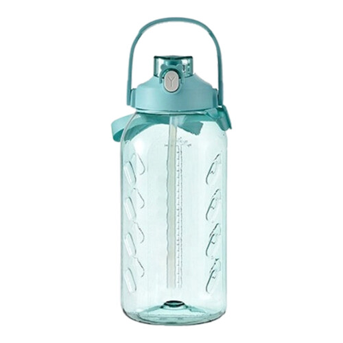 Μπουκάλι νερού 2200 ml με στεγανό καλαμάκι, χωρίς BPA, δείκτη χρόνου, φαρδύ στόμιο – 1