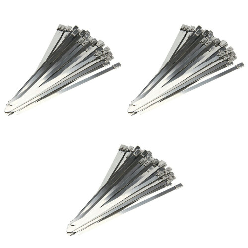300Pièces Fixations Câbles Durables Argent Pour Câblage 2