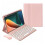 Capa com teclado compatível com iPad Pro de 13 polegadas M4 2024, com teclado e mouse Bluetooth, capa de teclado removível em cores vibrantes com 2