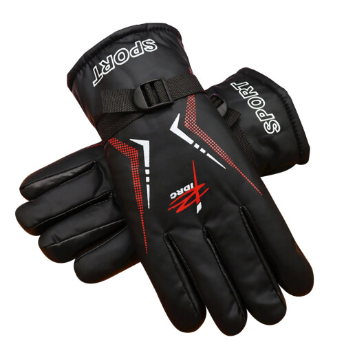 Winter Gloves Touchscreen Warm Waterproof Black 1 Pair 1