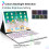 Capa com teclado e touchpad compatível com iPad Pro de 12,9 polegadas (1ª e 2ª geração, 2015/2017) – Retroiluminação em 7 cores, couro PU 4