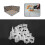 Easy to Install Tile Alignment Solution, Tile Leveling System Clips With2.5mm Precision Gap For Consistent Spacing, Leveling Spacer Clips Enhance 3
