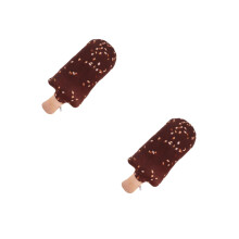 2Pièces Coussin Glace Café, Accessoire Déco Maison