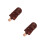 2Pièces Coussin Glace Café, Accessoire Déco Maison 1