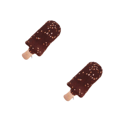 2Pièces Coussin Glace Café, Accessoire Déco Maison