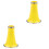 2Pcs Plastic Clarinet Bell for Beginners Yellow Clarinet Accessories 4