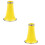 2Pcs Plastic Clarinet Bell for Beginners Yellow Clarinet Accessories 7