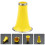 2Pcs Plastic Clarinet Bell for Beginners Yellow Clarinet Accessories 10