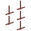 10Pièces Marqueurs De Cire Pour Réparation Bois Marron 5