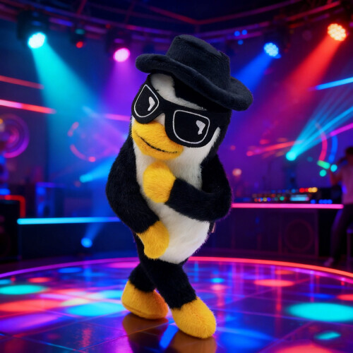 Design de îmbrățișare cu animale de pluș cu pinguin pentru copii 1