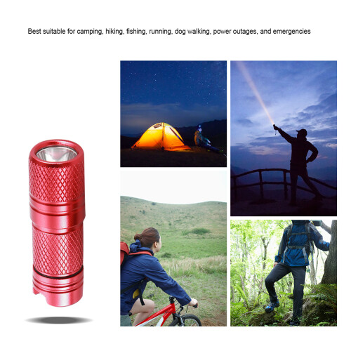 Συμπαγές Edc Mini Light, κατάλληλο για κάμπινγκ, πεζοπορία, ψάρεμα, τρέξιμο, βόλτα με 2