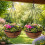 2 Pack 12" Metal Hanging Baskets with Coco Liners 1