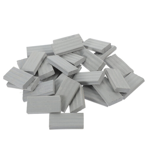 100Pièces Mini Modèles Réalistes En Argile Gris DIY 1