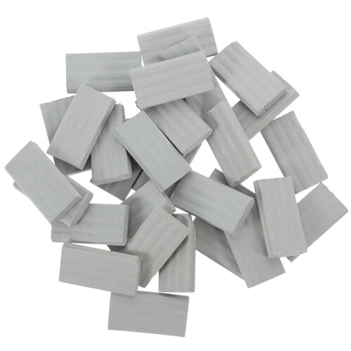 100Pièces Mini Modèles Réalistes En Argile Gris DIY 2