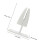 2Pcs Desktop Privacy Panel Clip White Aluminum Desk Partition Clamp 2