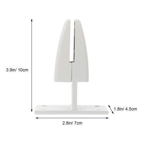 2Pcs Desktop Privacy Panel Clip White Aluminum Desk Partition Clamp 2